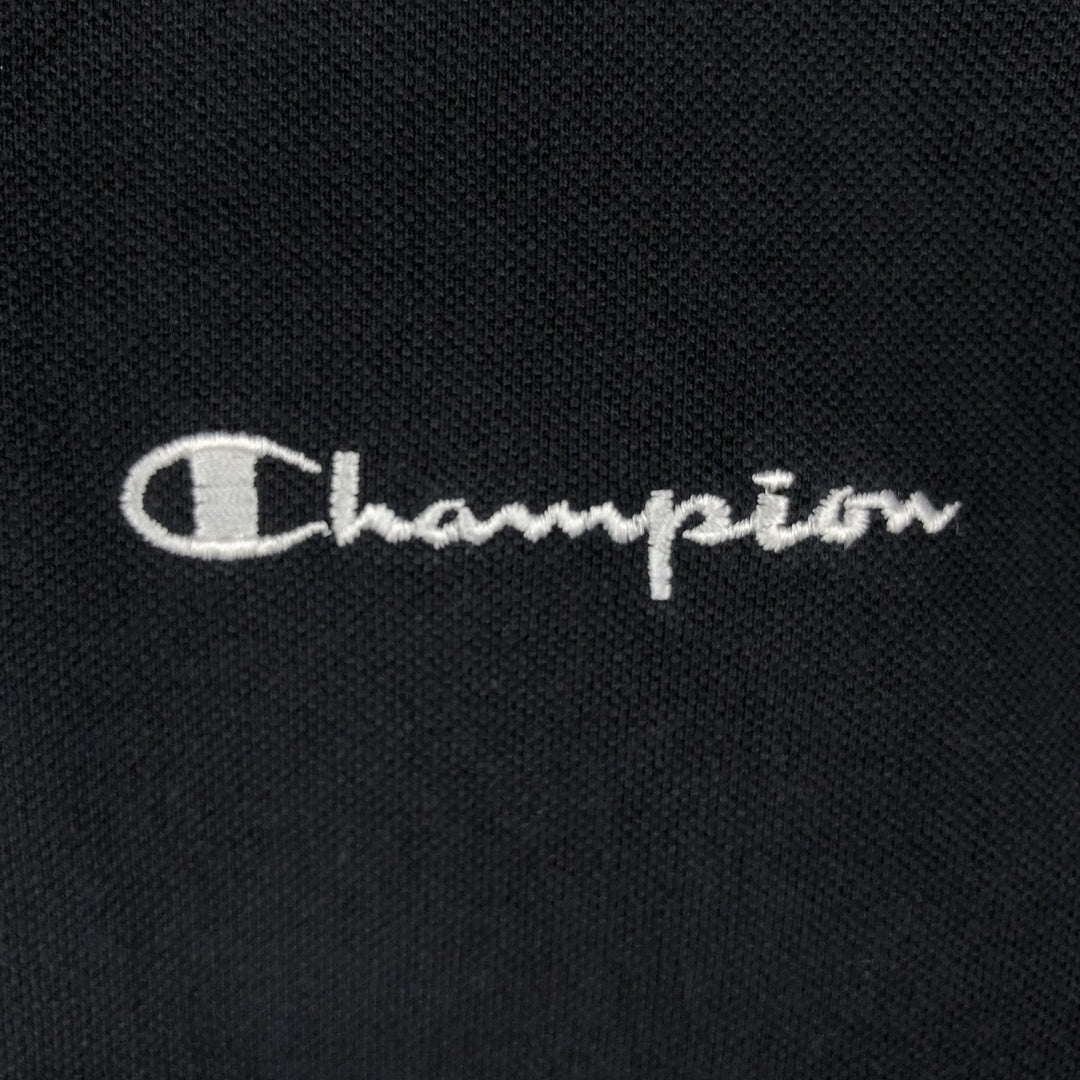 Champion short-sleeved polo shirt, made in the USA, men's size S. unclear black type Vintage Second Hand