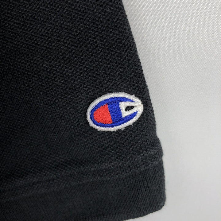 Champion short-sleeved polo shirt, made in the USA, men's size S. unclear black type Vintage Second Hand