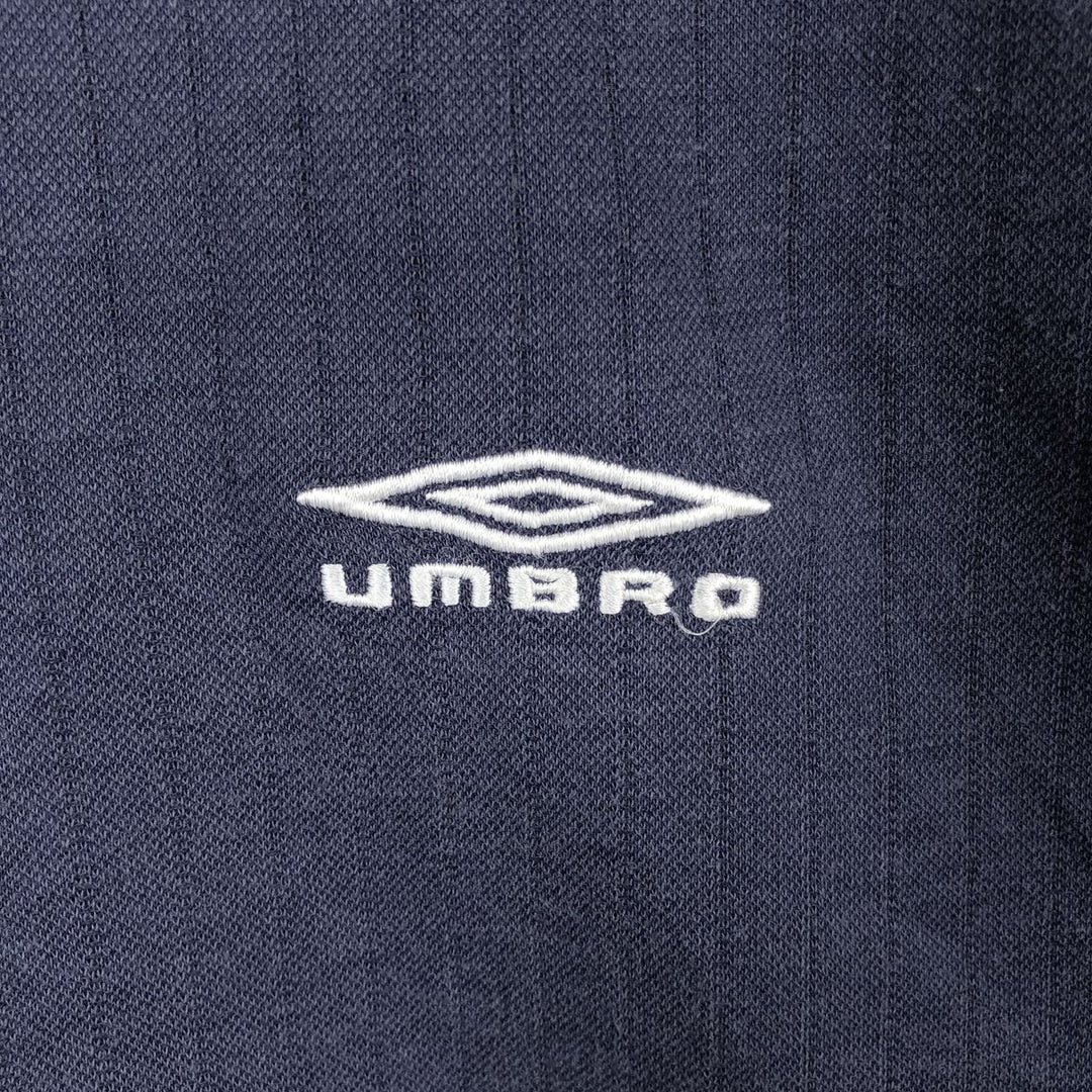 90s-00'S Umbro Short Sleeve Polo Shirt, Men's Size L, Vintage unclear black type Vintage Second Hand