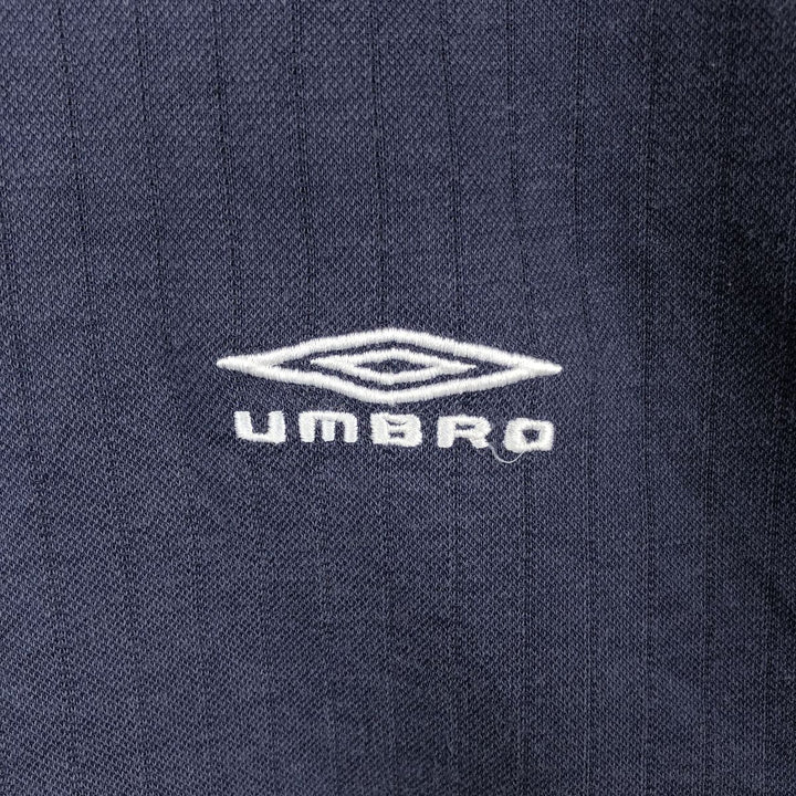 90s-00'S Umbro Short Sleeve Polo Shirt, Men's Size L, Vintage unclear black type Vintage Second Hand