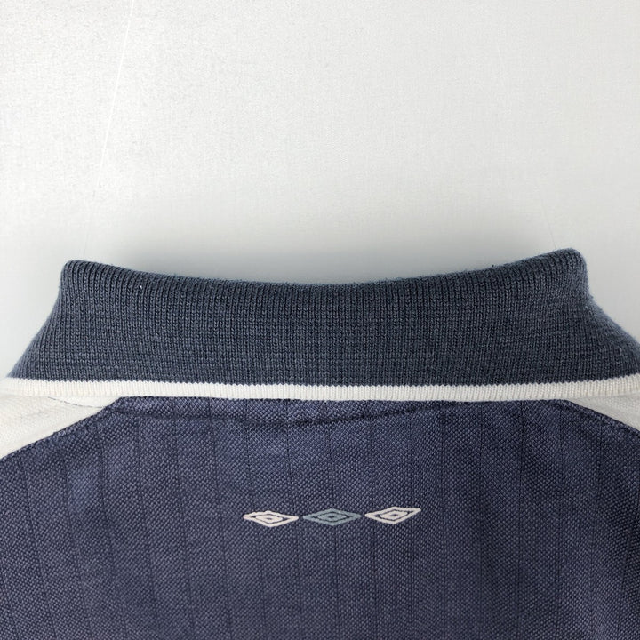 90s-00'S Umbro Short Sleeve Polo Shirt, Men's Size L, Vintage unclear black type Vintage Second Hand