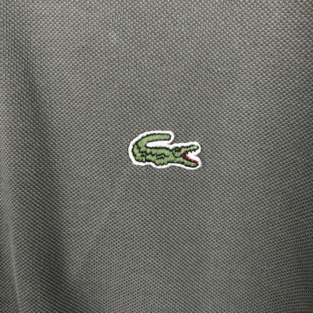 Lacoste LACOSTE Short Sleeve Polo Shirt Size 6 Men's XL cotton gray type Vintage Second Hand