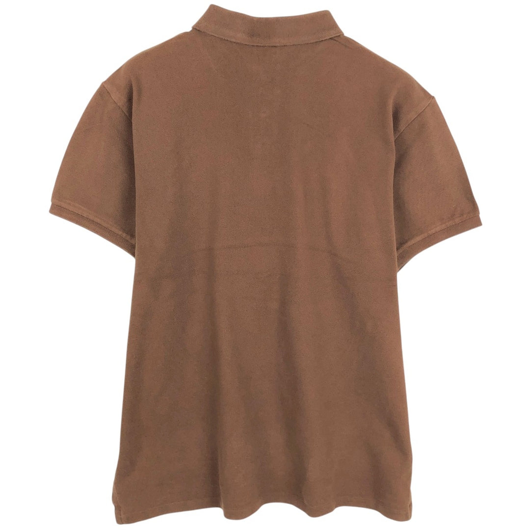 Ralph Lauren POLO by Ralph Lauren CUSTOM FIT short sleeve polo shirt, men's XL size unclear brown type Vintage Second Hand
