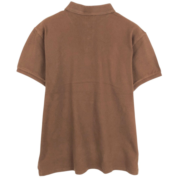 Ralph Lauren POLO by Ralph Lauren CUSTOM FIT short sleeve polo shirt, men's XL size unclear brown type Vintage Second Hand