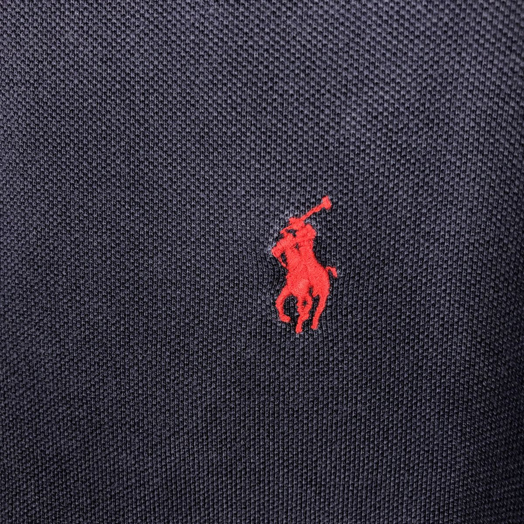 Ralph Lauren POLO by Ralph Lauren short sleeve polo shirt, men's size M cotton navy blue type Vintage Second Hand