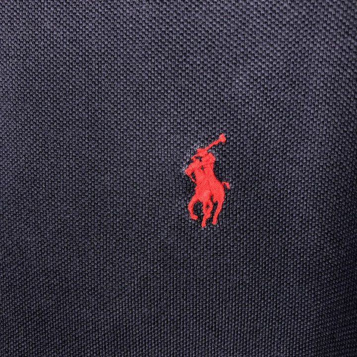 Ralph Lauren POLO by Ralph Lauren short sleeve polo shirt, men's size M cotton navy blue type Vintage Second Hand