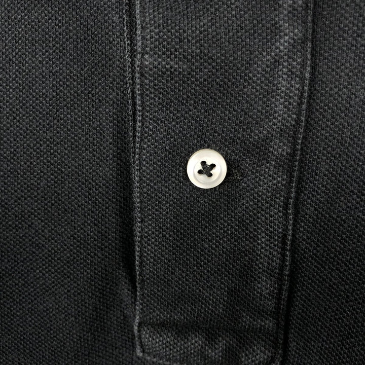 Ralph Lauren POLO by Ralph Lauren CUSTOM FIT short sleeve polo shirt, men's size L cotton black type Vintage Second Hand