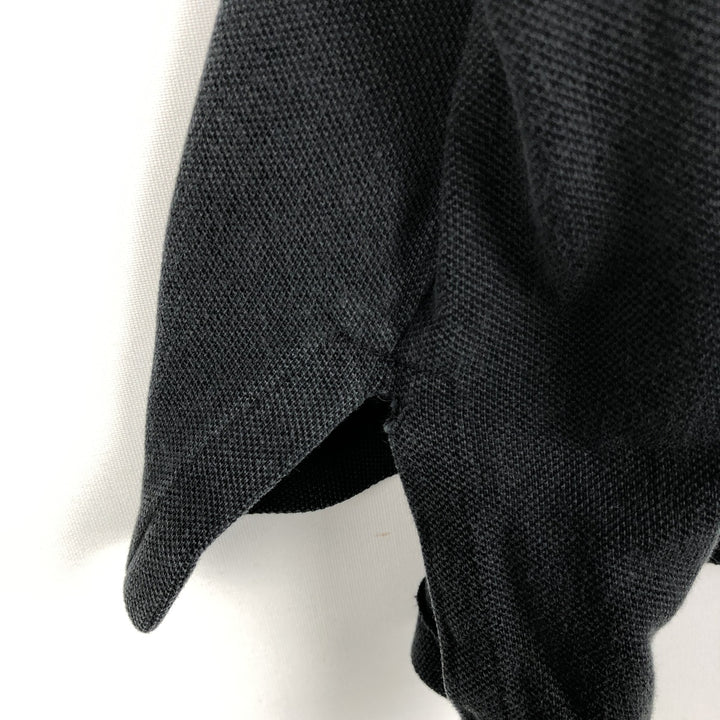 Ralph Lauren POLO by Ralph Lauren CUSTOM FIT short sleeve polo shirt, men's size L cotton black type Vintage Second Hand
