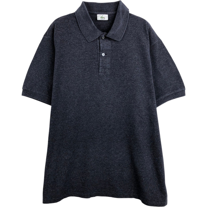 Lacoste LACOSTE Short Sleeve Polo Shirt Size 6 Men's XL cotton black type Vintage Second Hand