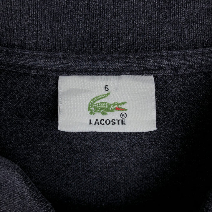 Lacoste LACOSTE Short Sleeve Polo Shirt Size 6 Men's XL cotton black type Vintage Second Hand