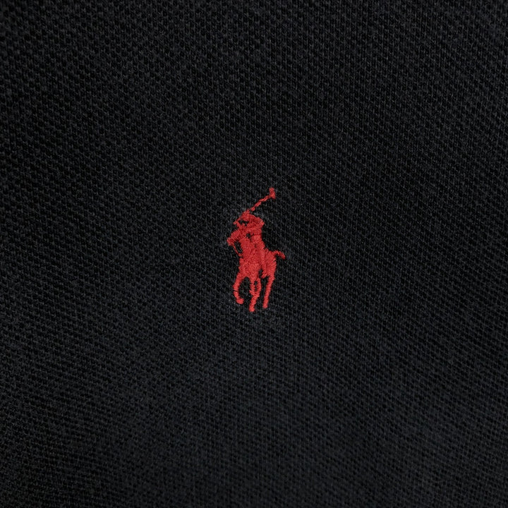 Ralph Lauren POLO by Ralph Lauren short sleeve polo shirt, men's size M cotton black type Vintage Second Hand