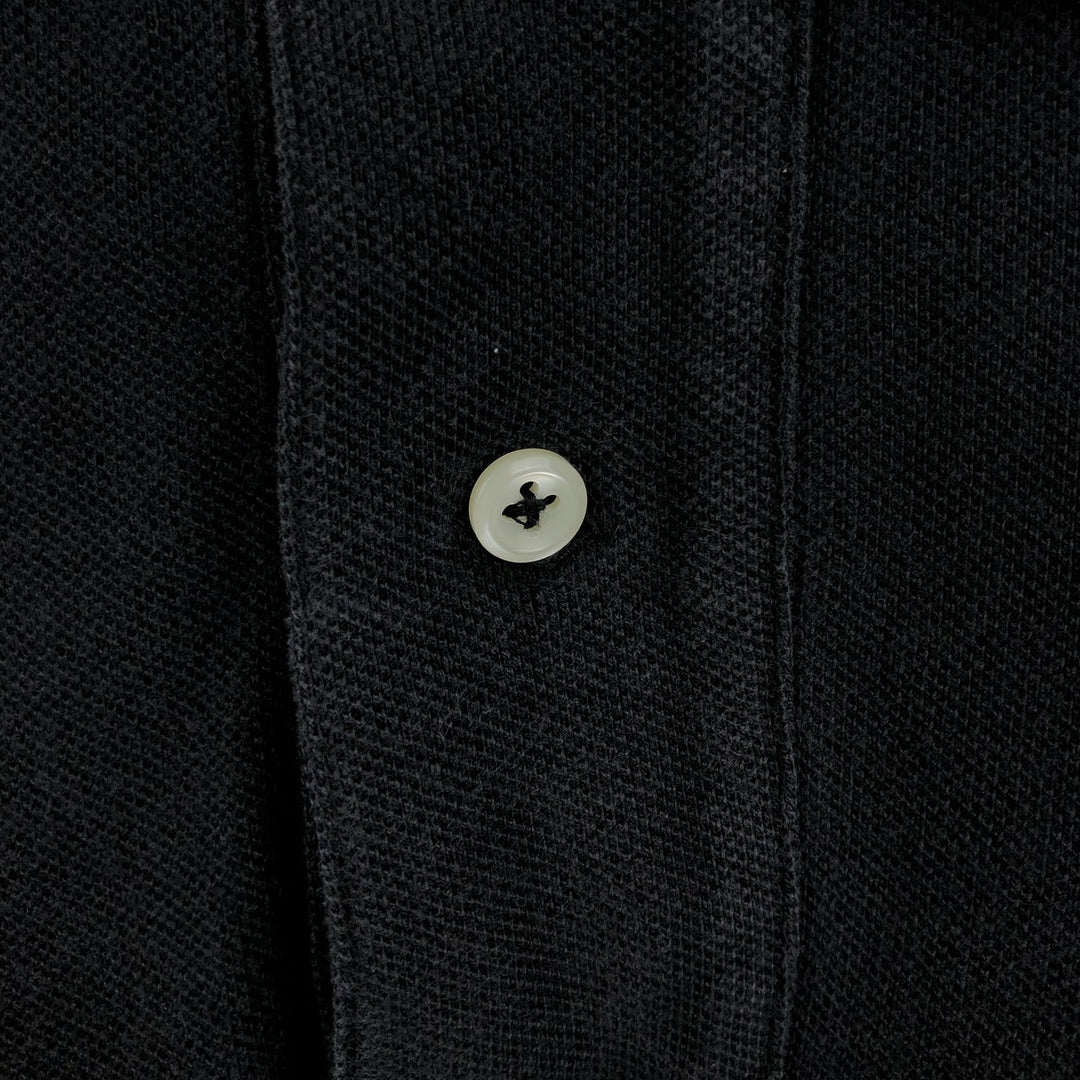 Ralph Lauren POLO by Ralph Lauren short sleeve polo shirt, men's size M cotton black type Vintage Second Hand