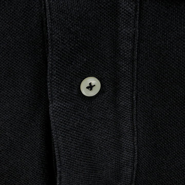 Ralph Lauren POLO by Ralph Lauren short sleeve polo shirt, men's size M cotton black type Vintage Second Hand
