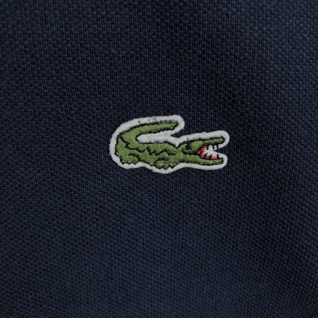 Lacoste LACOSTE French design short sleeve polo shirt size 5, men's L size cotton navy blue type Vintage Second Hand