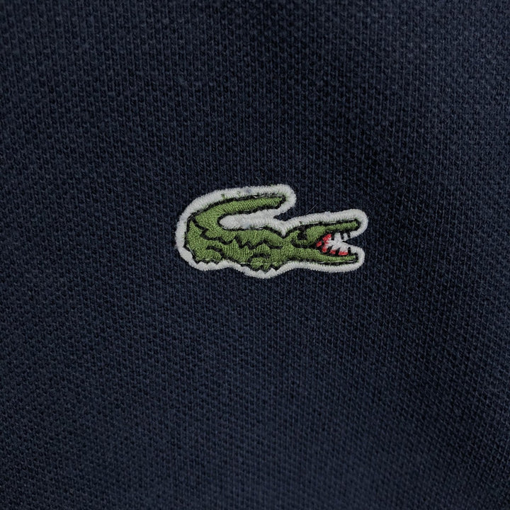 Lacoste LACOSTE French design short sleeve polo shirt size 5, men's L size cotton navy blue type Vintage Second Hand