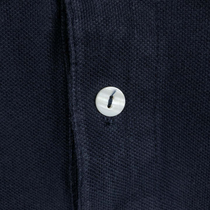Lacoste LACOSTE French design short sleeve polo shirt size 5, men's L size cotton navy blue type Vintage Second Hand