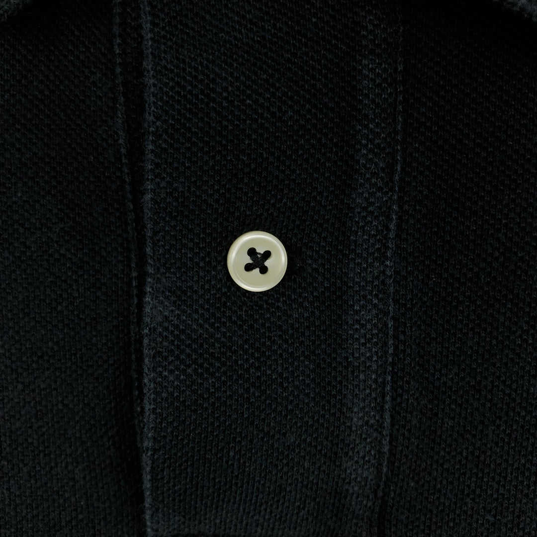 Ralph Lauren POLO RALPH LAUREN SLIM FIT short sleeve polo shirt, men's size L cotton black type Vintage Second Hand
