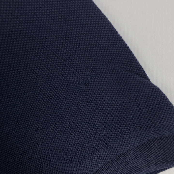 Ralph Lauren POLO RALPH LAUREN CUSTOM FIT Short-Sleeve Rugby Shirt, Men's Size M (approx.) cotton navy blue type Vintage Second Hand