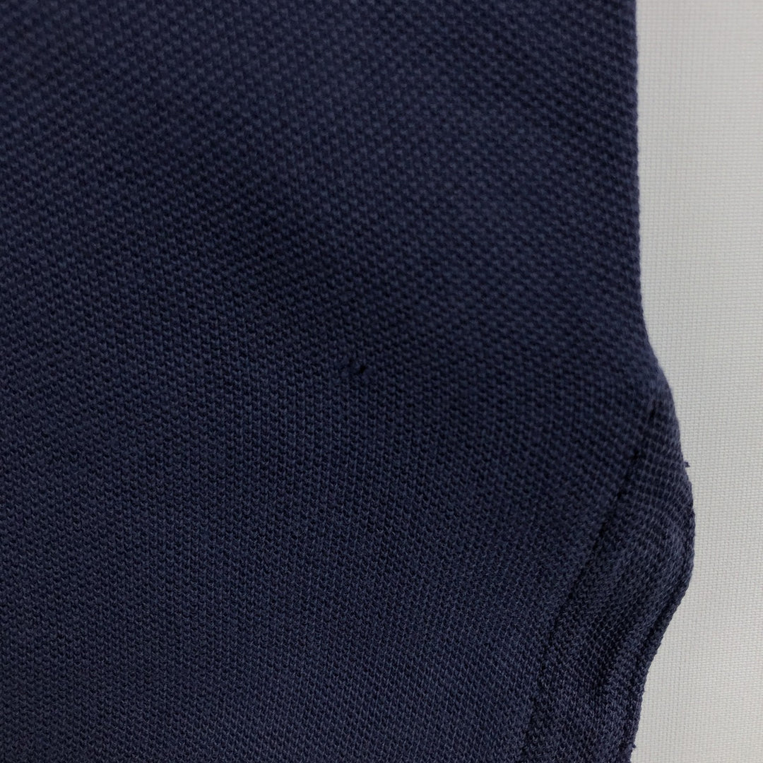 Ralph Lauren POLO RALPH LAUREN CUSTOM FIT Short-Sleeve Rugby Shirt, Men's Size M (approx.) cotton navy blue type Vintage Second Hand