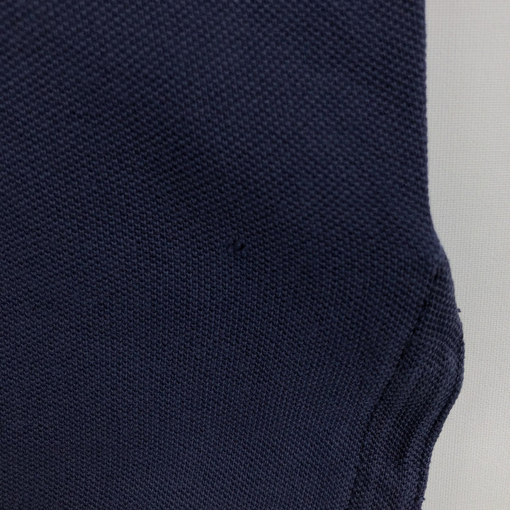 Ralph Lauren POLO RALPH LAUREN CUSTOM FIT Short-Sleeve Rugby Shirt, Men's Size M (approx.) cotton navy blue type Vintage Second Hand