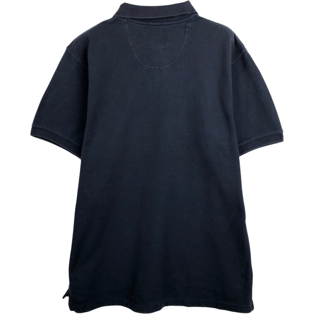 Ralph Lauren CHAPS short sleeve polo shirt, men's size L cotton navy blue type Vintage Second Hand