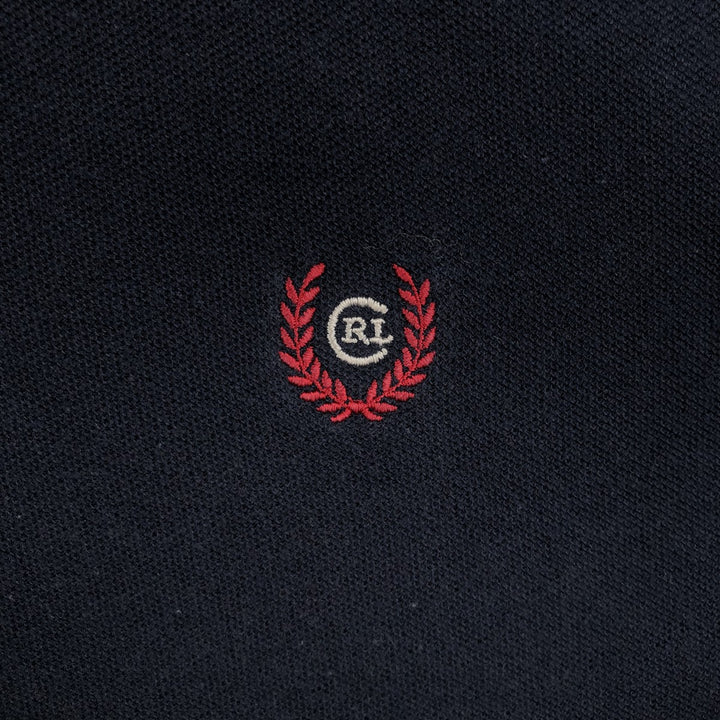 Ralph Lauren CHAPS short sleeve polo shirt, men's size L cotton navy blue type Vintage Second Hand