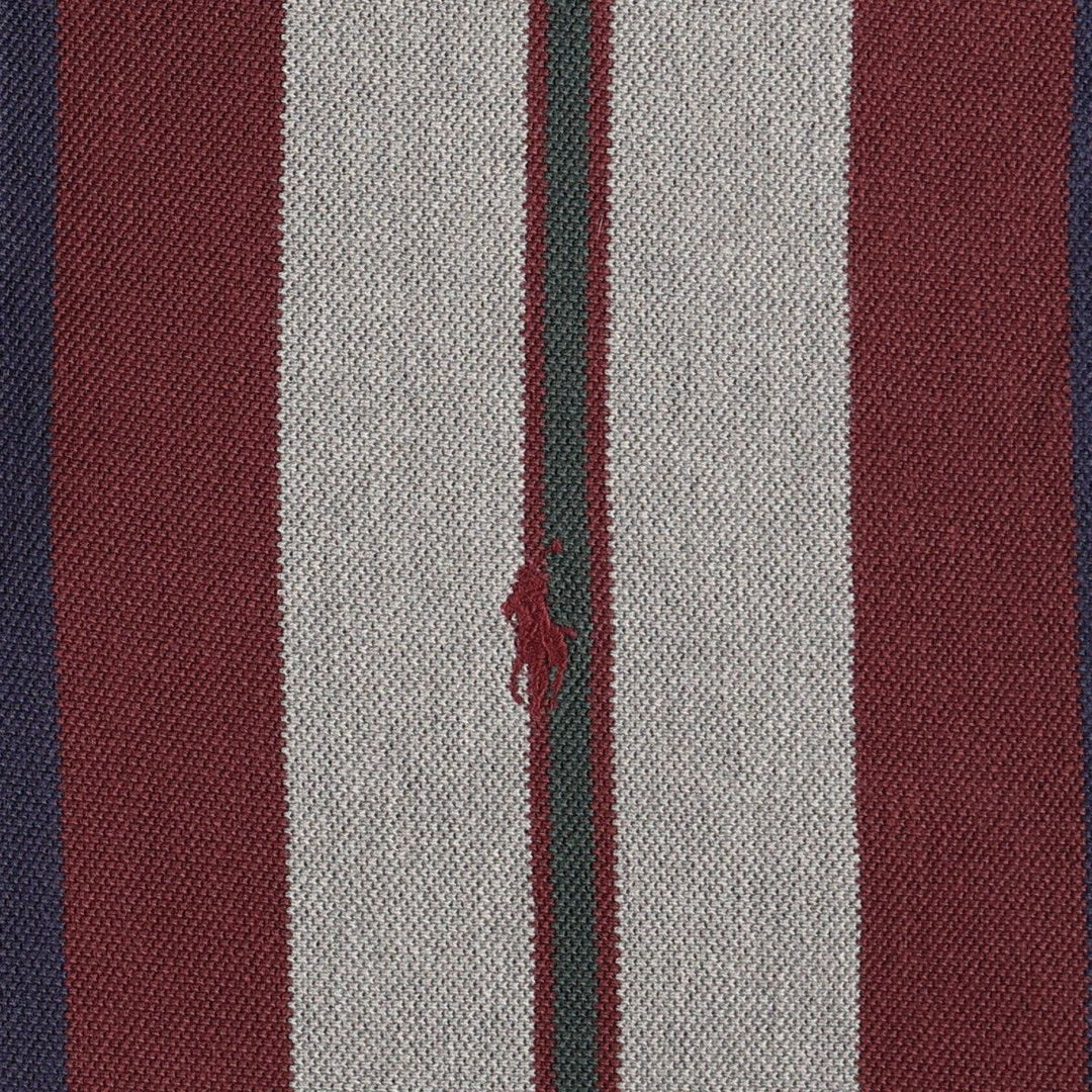 Ralph Lauren POLO by Ralph Lauren Multi-stripe Short-Sleeve Polo Shirt, Made in USA, Men's Size L (approx.) cotton navy blue type Vintage Second Hand