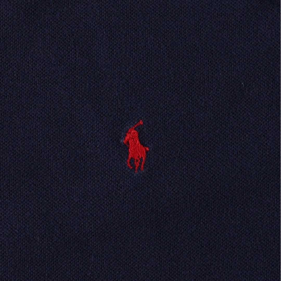 Ralph Lauren POLO by Ralph Lauren short sleeve polo shirt, men's size L cotton navy blue type Vintage Second Hand