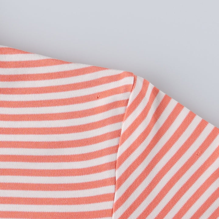 Ralph Lauren POLO by Ralph Lauren short sleeve striped polo shirt, size S for men cotton orange type Vintage Second Hand