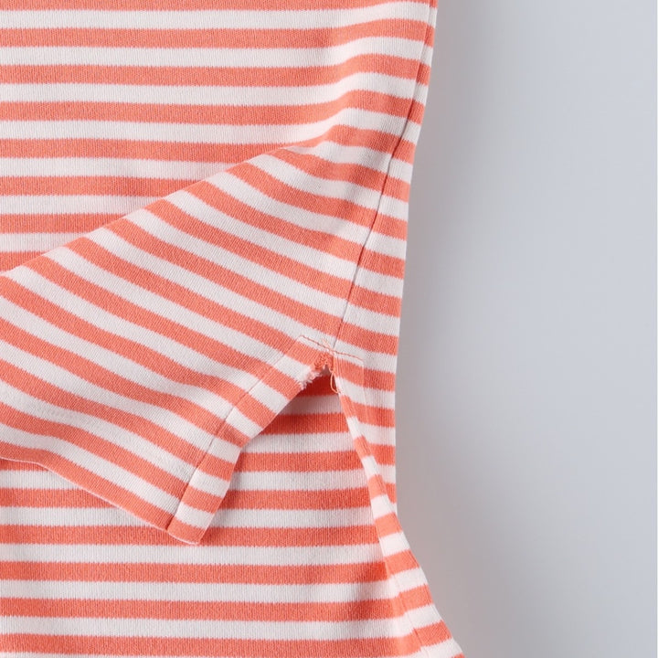 Ralph Lauren POLO by Ralph Lauren short sleeve striped polo shirt, size S for men cotton orange type Vintage Second Hand