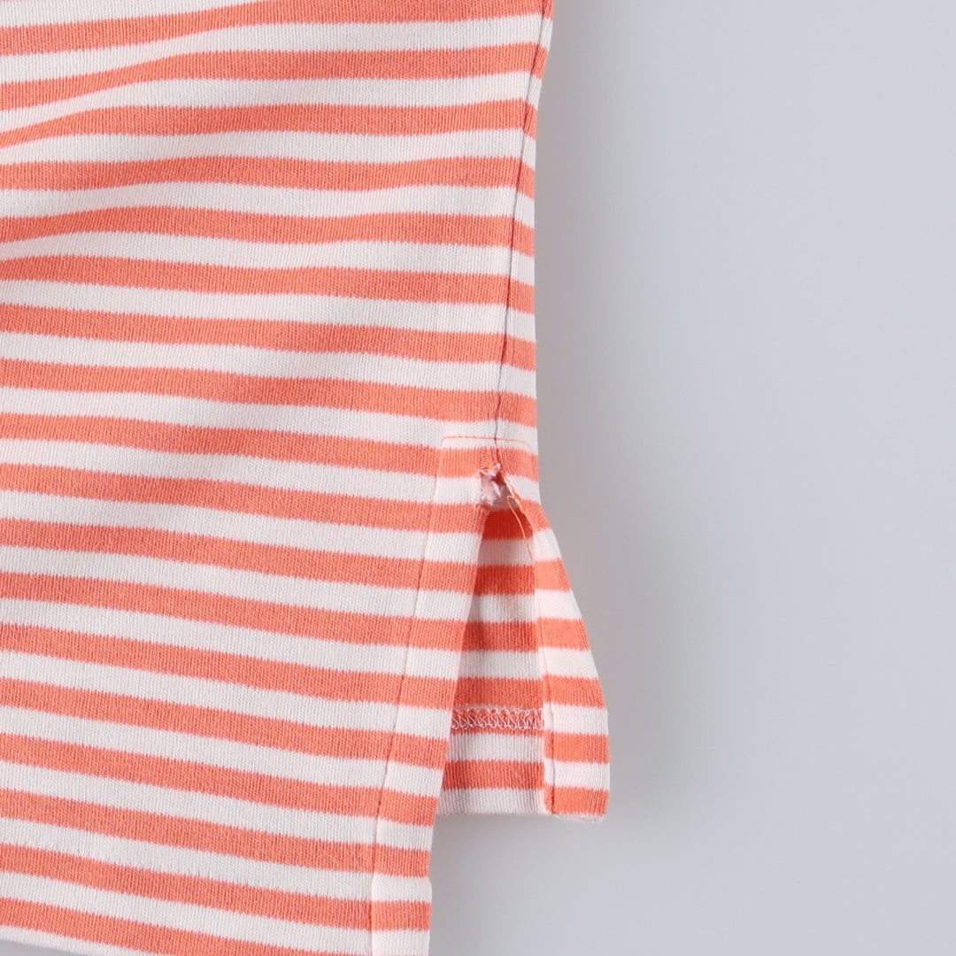 Ralph Lauren POLO by Ralph Lauren short sleeve striped polo shirt, size S for men cotton orange type Vintage Second Hand