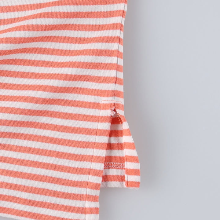 Ralph Lauren POLO by Ralph Lauren short sleeve striped polo shirt, size S for men cotton orange type Vintage Second Hand