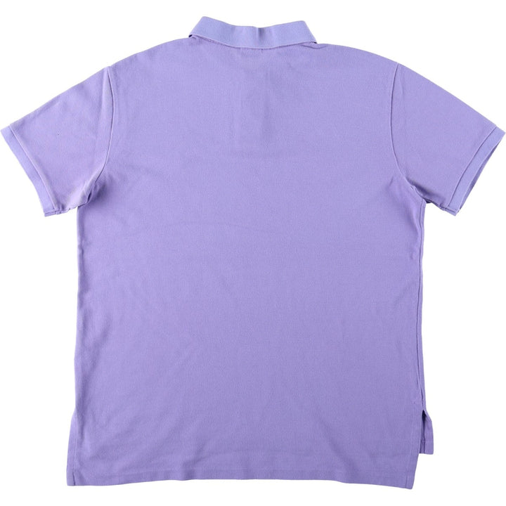 Ralph Lauren POLO by Ralph Lauren CUSTOM FIT short sleeve polo shirt, men's size L cotton purple type Vintage Second Hand
