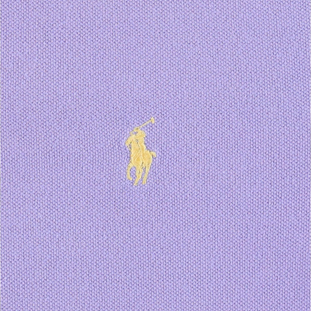 Ralph Lauren POLO by Ralph Lauren CUSTOM FIT short sleeve polo shirt, men's size L cotton purple type Vintage Second Hand