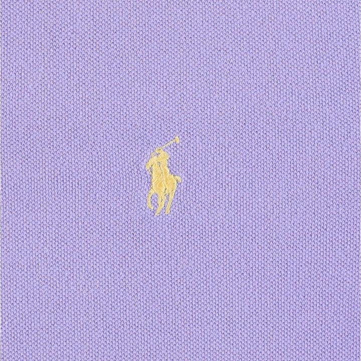 Ralph Lauren POLO by Ralph Lauren CUSTOM FIT short sleeve polo shirt, men's size L cotton purple type Vintage Second Hand