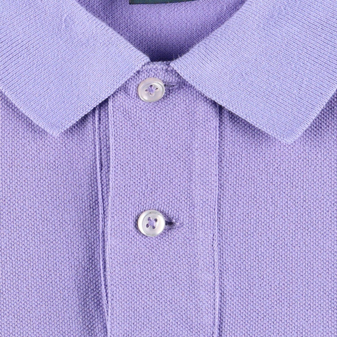 Ralph Lauren POLO by Ralph Lauren CUSTOM FIT short sleeve polo shirt, men's size L cotton purple type Vintage Second Hand