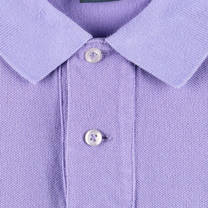 Ralph Lauren POLO by Ralph Lauren CUSTOM FIT short sleeve polo shirt, men's size L cotton purple type Vintage Second Hand