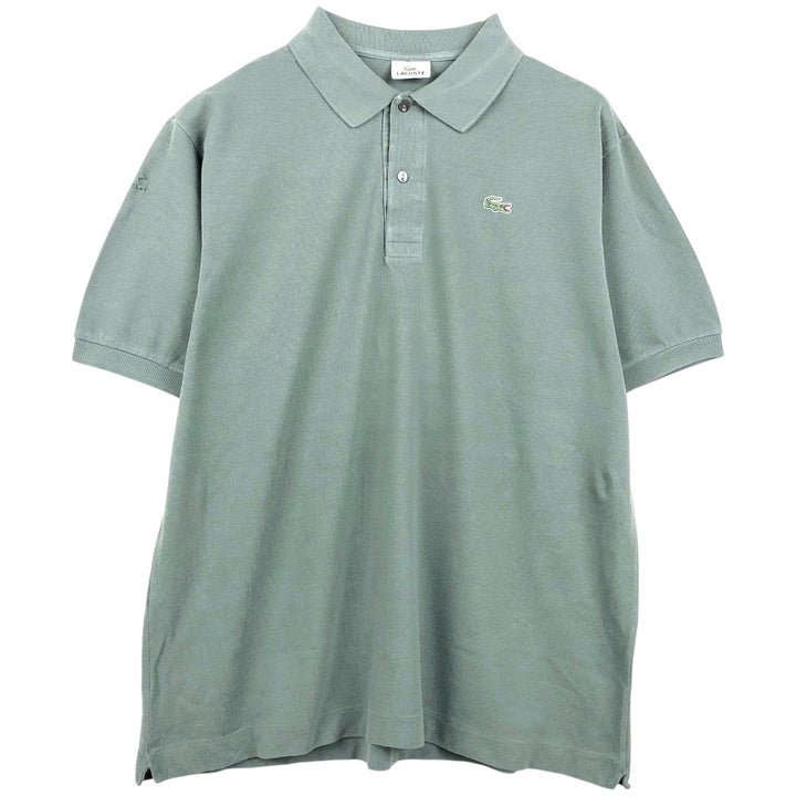 Lacoste LACOSTE Short Sleeve Polo Shirt Size 6 Men's XL cotton Khaki type sage green Vintage Second Hand