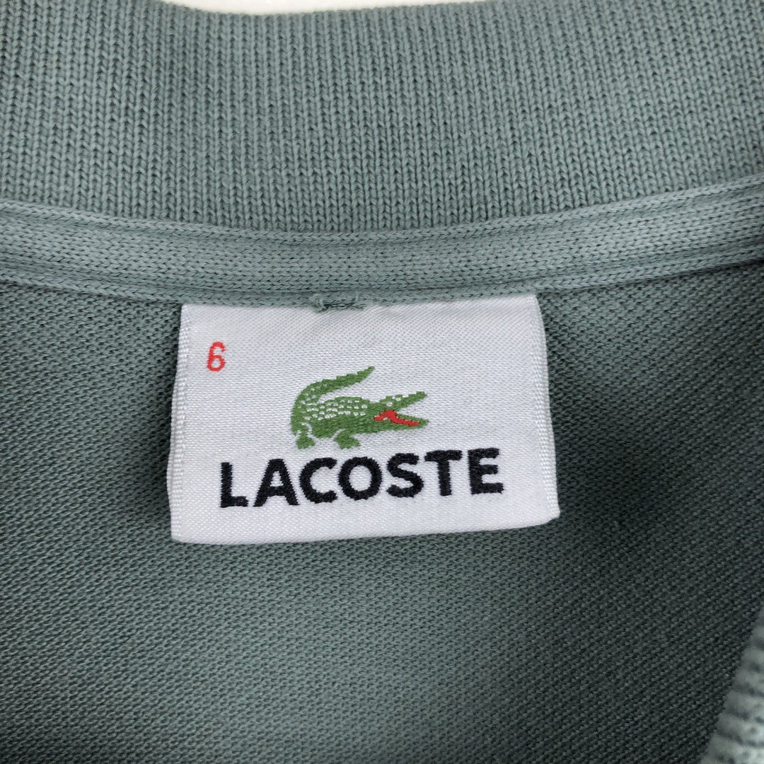 Lacoste LACOSTE Short Sleeve Polo Shirt Size 6 Men's XL cotton Khaki type sage green Vintage Second Hand