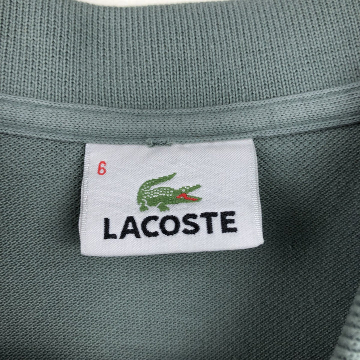 Lacoste LACOSTE Short Sleeve Polo Shirt Size 6 Men's XL cotton Khaki type sage green Vintage Second Hand