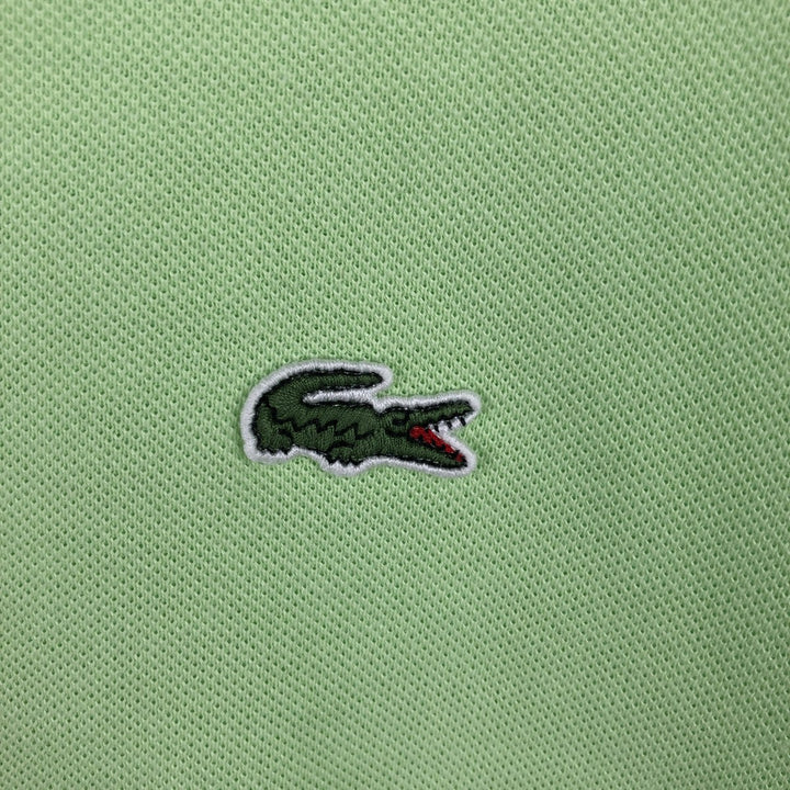 90s-00'S Lacoste French-designed short-sleeved polo shirt, size 5 (equivalent to men's L), vintage. cotton green type yellow green Vintage Second Hand