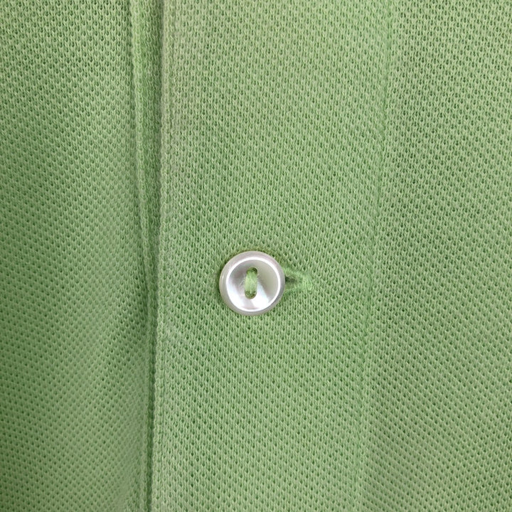 90s-00'S Lacoste French-designed short-sleeved polo shirt, size 5 (equivalent to men's L), vintage. cotton green type yellow green Vintage Second Hand