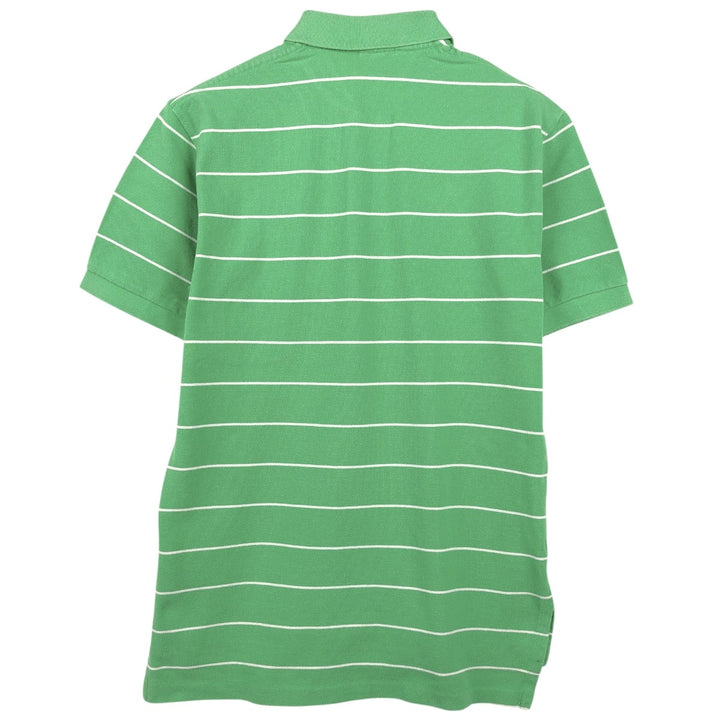 Ralph Lauren POLO by Ralph Lauren short sleeve striped polo shirt, men's size M cotton green type Vintage Second Hand