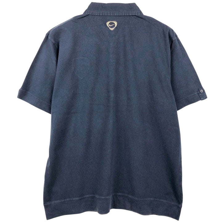 2000'S Nike Premier League Arsenal FC color-block short-sleeved polo shirt, men's size L (approx.) unclear navy blue type Vintage Second Hand