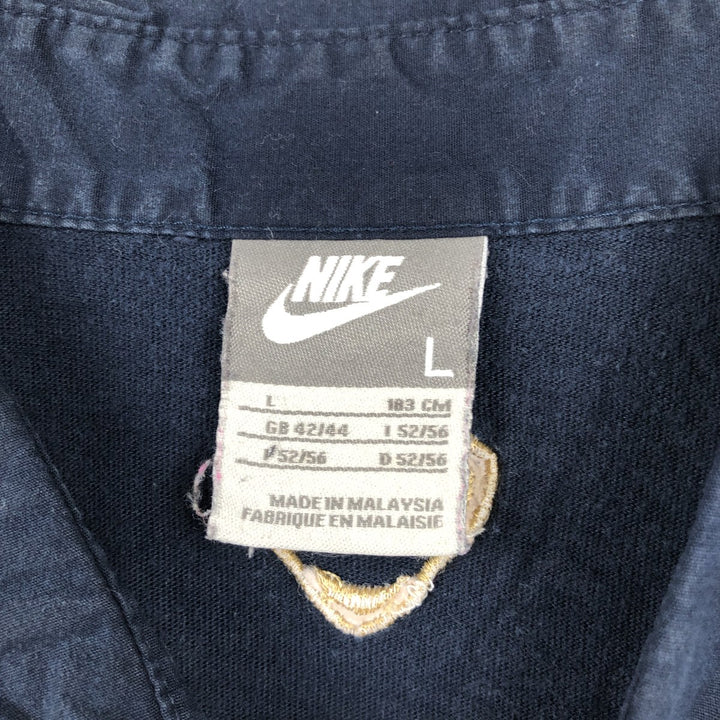 2000'S Nike Premier League Arsenal FC color-block short-sleeved polo shirt, men's size L (approx.) unclear navy blue type Vintage Second Hand