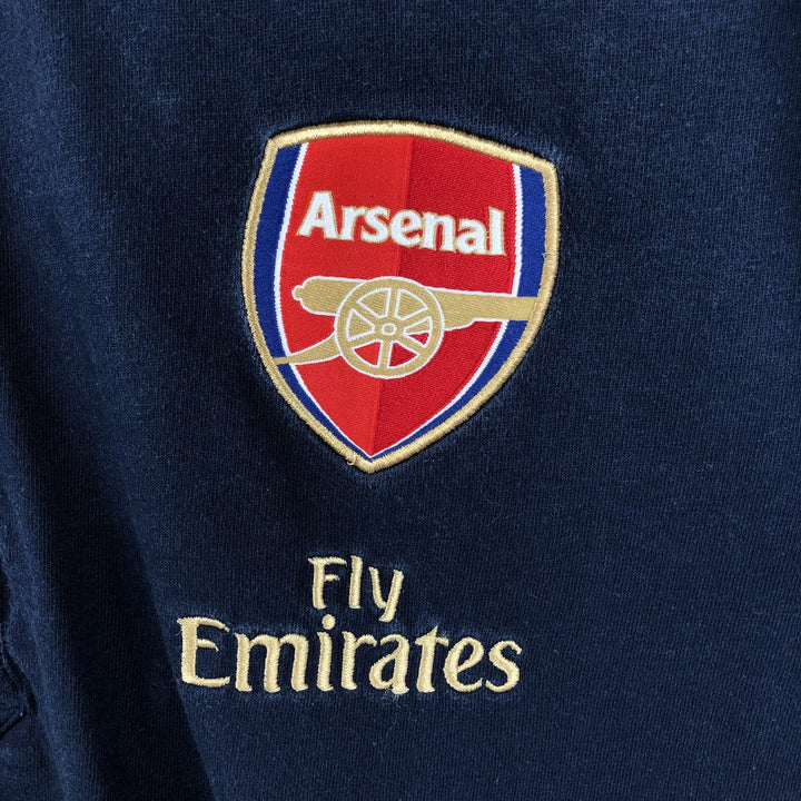 2000'S Nike Premier League Arsenal FC color-block short-sleeved polo shirt, men's size L (approx.) unclear navy blue type Vintage Second Hand
