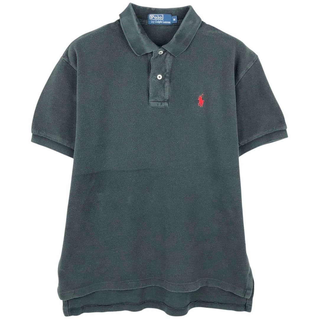 Ralph Lauren POLO by Ralph Lauren short sleeve polo shirt, men's size M cotton black type Vintage Second Hand