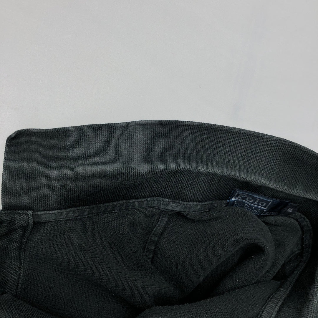 Ralph Lauren POLO by Ralph Lauren short sleeve polo shirt, men's size M cotton black type Vintage Second Hand