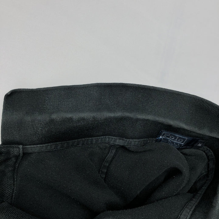 Ralph Lauren POLO by Ralph Lauren short sleeve polo shirt, men's size M cotton black type Vintage Second Hand