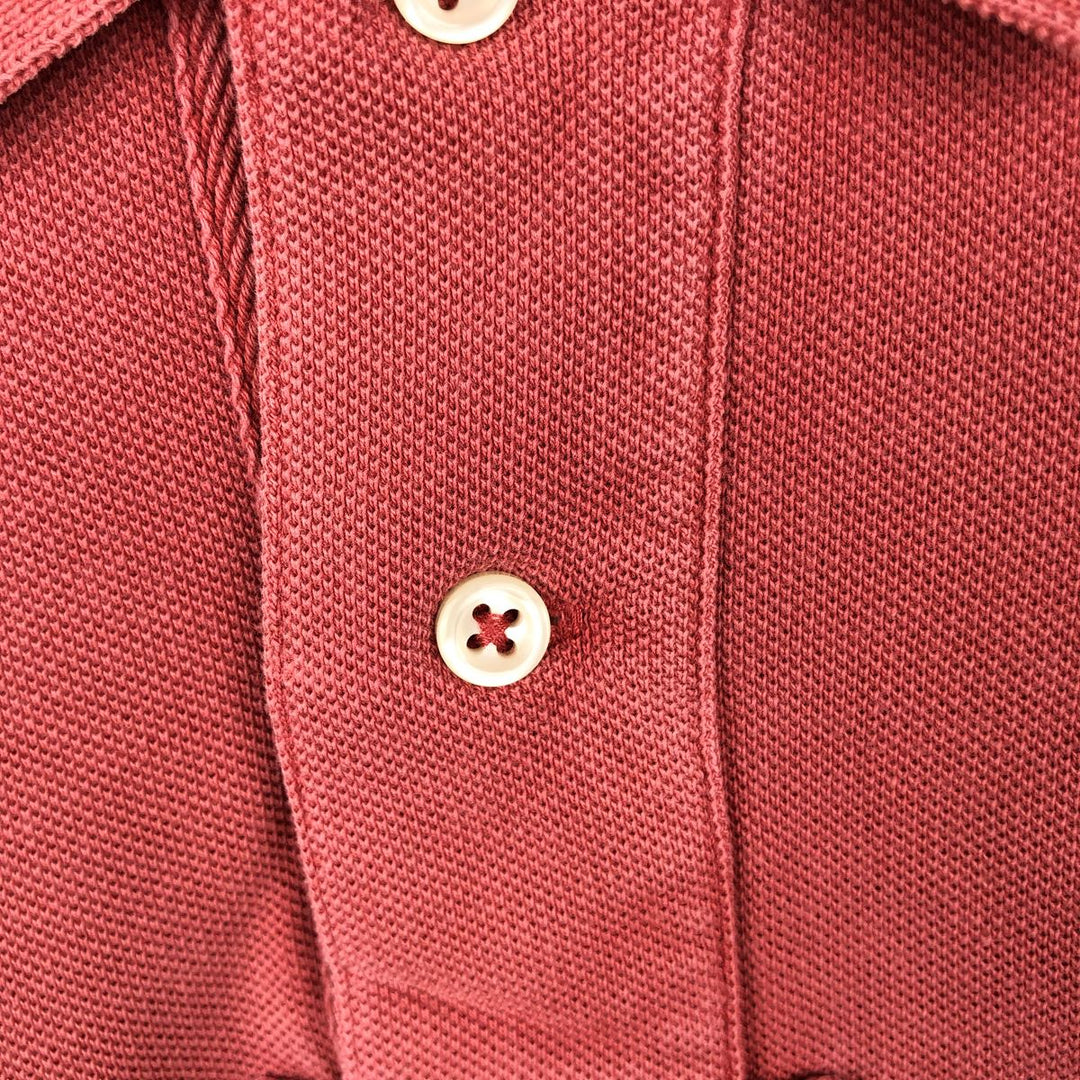 Ralph Lauren POLO by Ralph Lauren CUSTOM FIT Short-Sleeve Polo Shirt, Men's Size S (Equivalent), Double Pony Design cotton pink type Vintage Second Hand